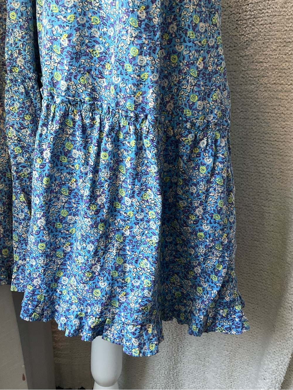 Universal Thread Blue Floral Tiered Sundress - Picture 3 of 6